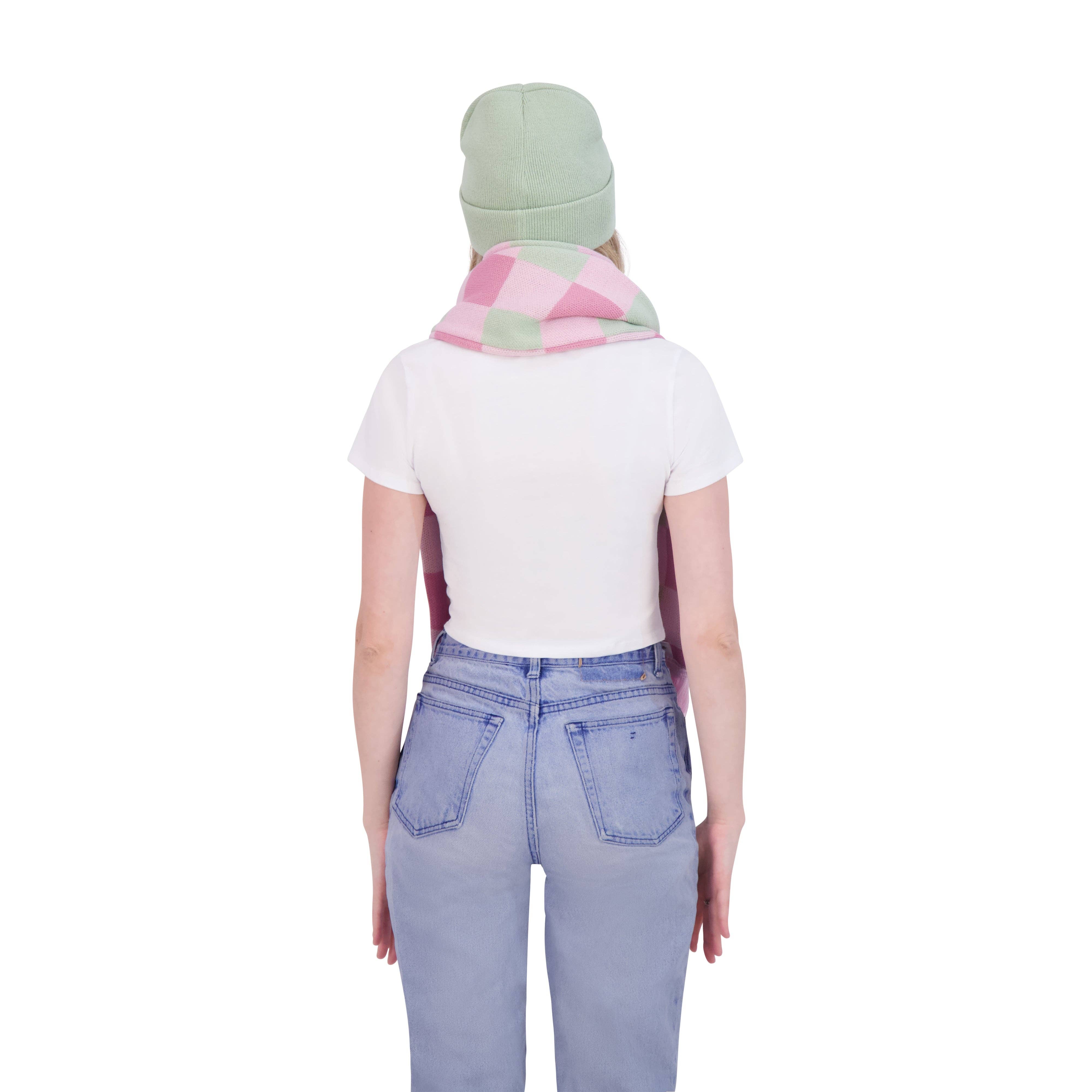 Concept One - Wholesale Winter Accessory Set - Women's - Wicked x Glinda Patches & Embroidery Beanie & Scarf Set5