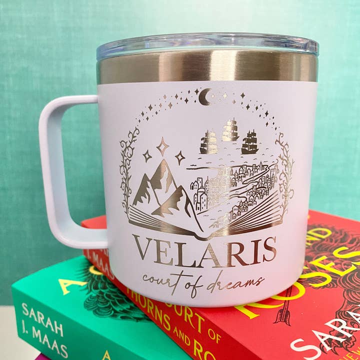 zoo&roo - Wholesale Insulated mug/tumbler - Velaris stainless steel mug | Officially licensed ACOTAR mug2
