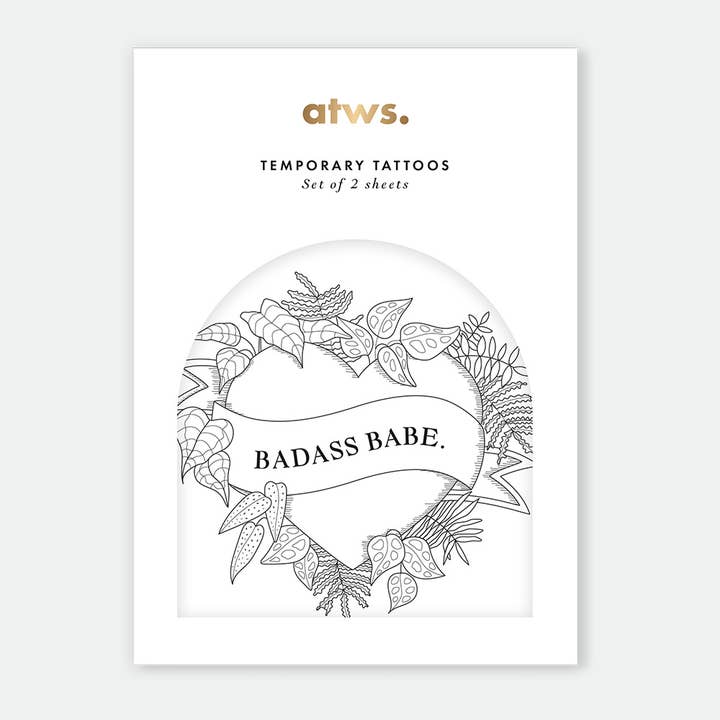 Badass Babe Tattoo-Set für den Großhandel von ALL THE WAYS TO SAY - Europe