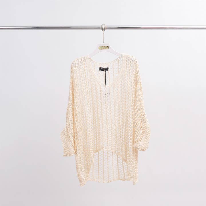 Cecile Wang - Wholesale Knit Sweater - Women's - MT8013-2 crochet knit sweater