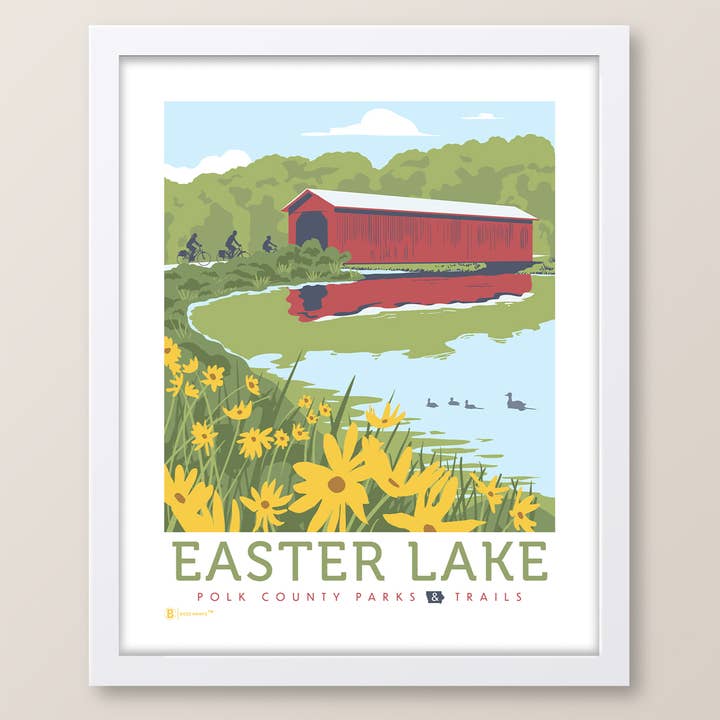 Easter Lake - Impressão de Des Moines por atacado de Bozz Prints
