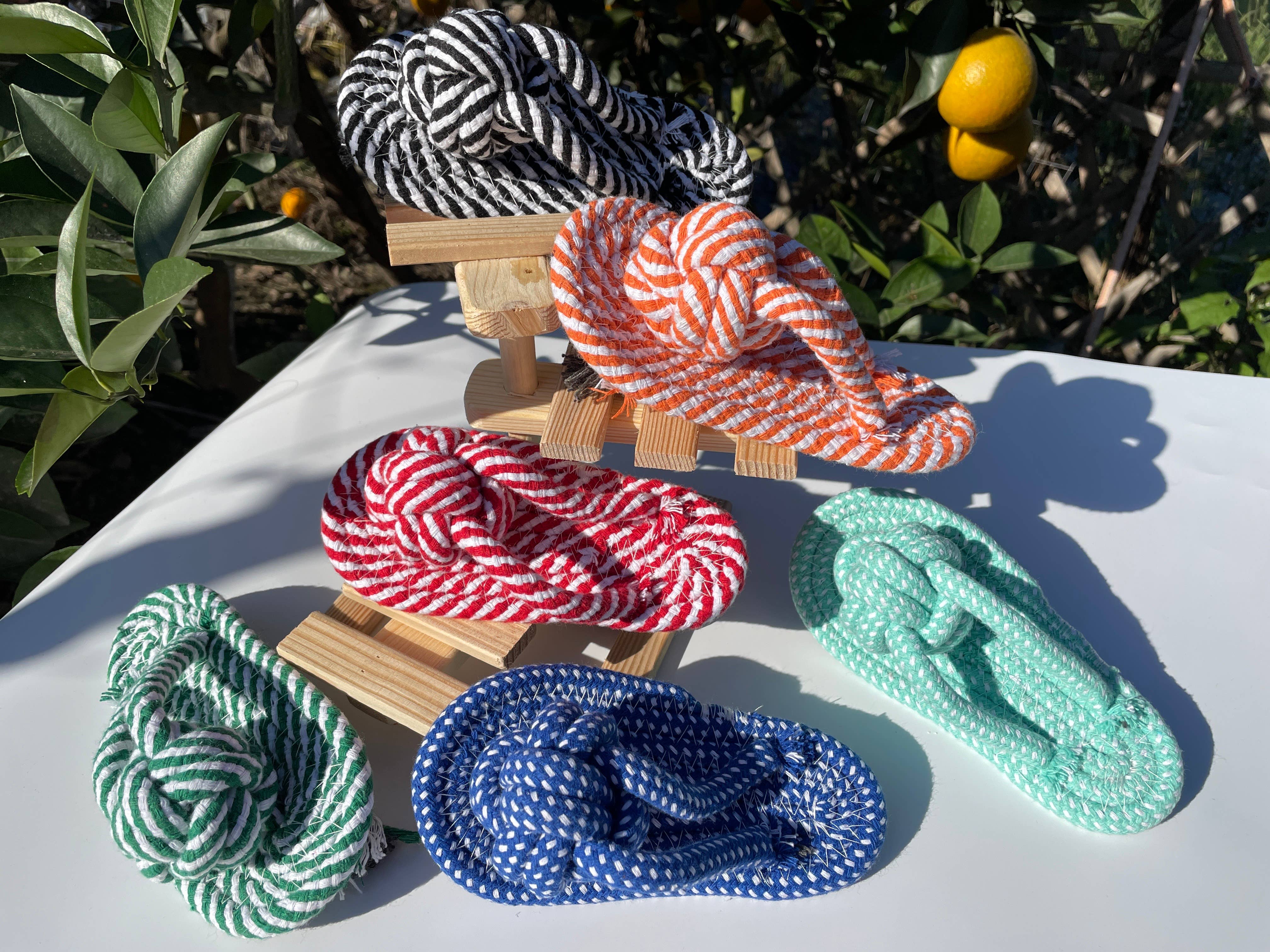 Monli Handcrafted Pet Toys - Vendita all'ingrosso Giocattolo di corda - Cani - Giocattolo per cani a forma di pantofole fatte a mano, giocattoli divertenti per cani9