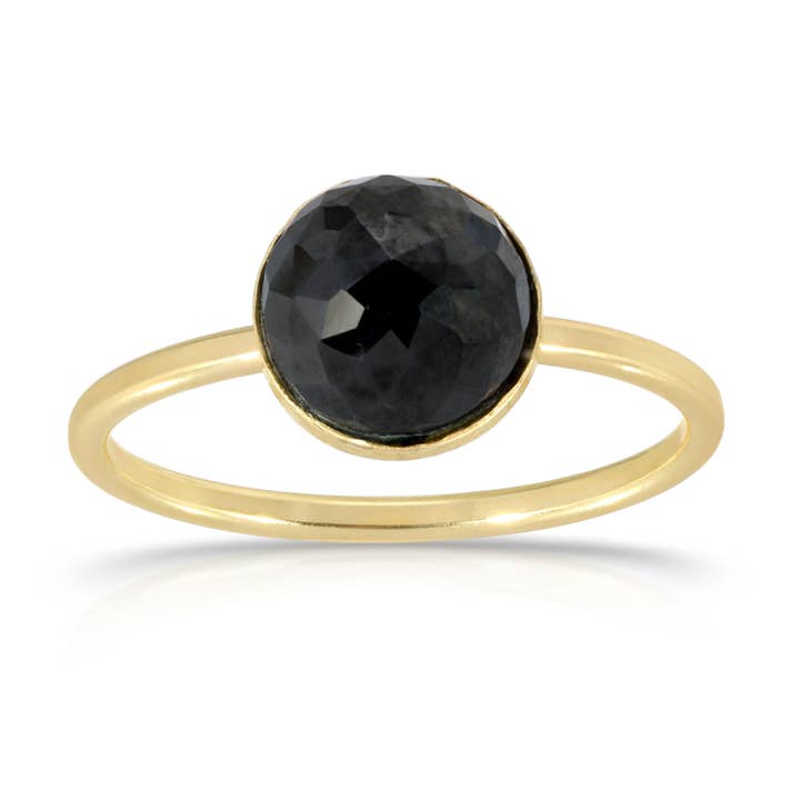 Heather Hawkins - Wholesale Single Stone/Solitaire Ring - Babe Dome Gemstone 8MM Ring - 14K Gold-filled4