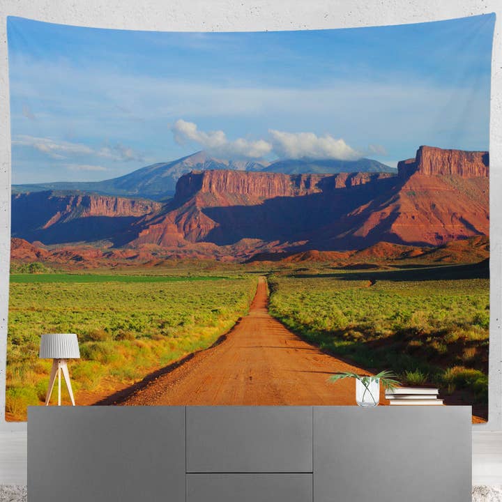 Four Corners Ranch Utah Wall Tapestry, Moab Utah for wholesale by lostkatphoto