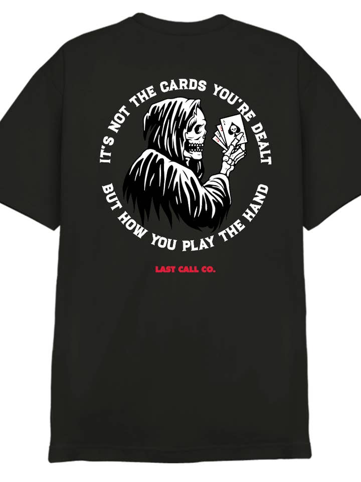Last Call Co. T-shirt a manica corta CLASSIC Cards per la vendita all'ingrosso da parte di Last Call Co.