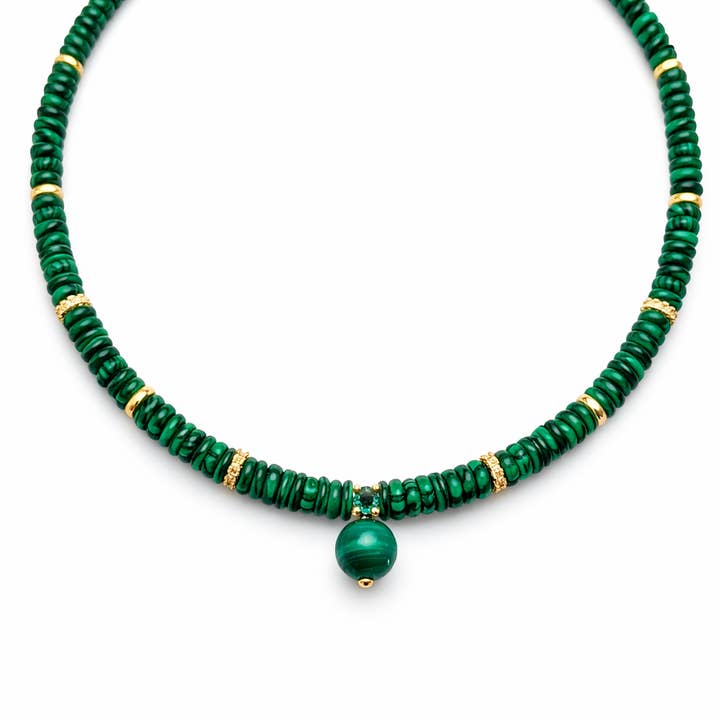 Émeraude-halskæde for engroshandel hos Georgina Nicol