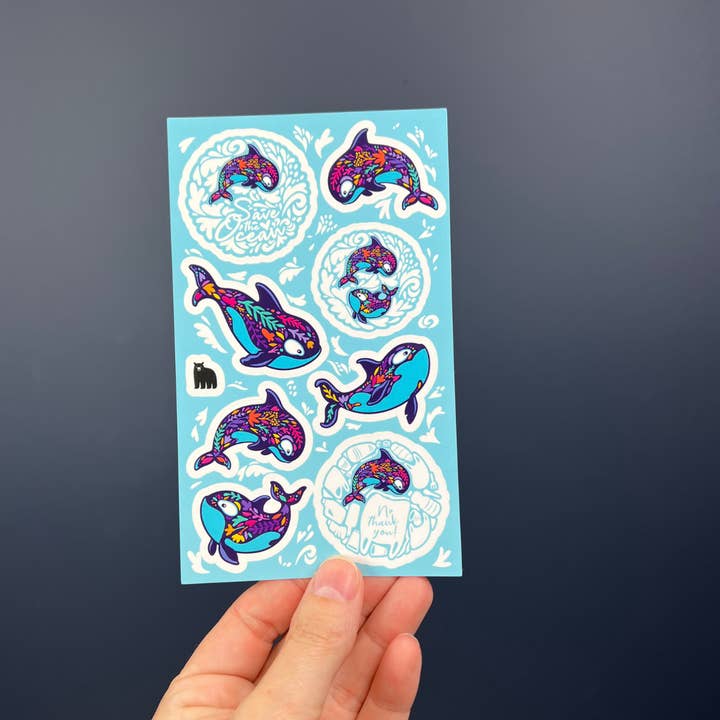 Four Bears Sticker Club - Wholesale Sticker - Save The Whales2