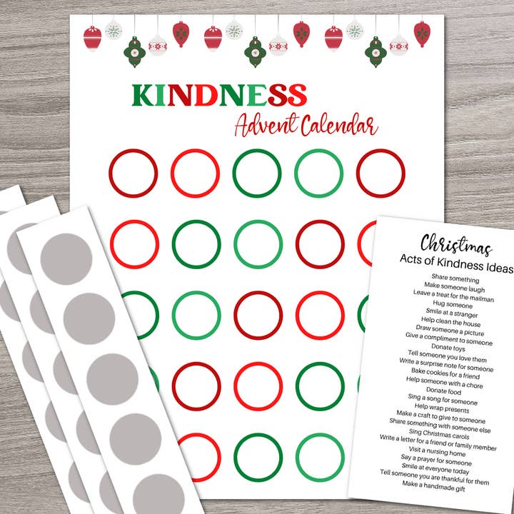 Scratch Away - Wholesale Advent Calendar - Scratch OFF Christmas Kindness Advent Calendar5