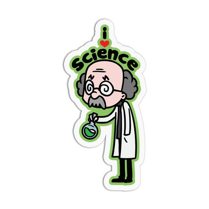 Sticker Vinil Texturado Ciência I Love Science por atacado de Girls Printing House