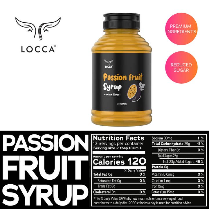Locca - Wholesale Cocktail Mix/Syrup - Locca Premium Boba and Coffee Syrup | Bubble Tea Syrup Syrup 12oz | Premium Coffee Syrup