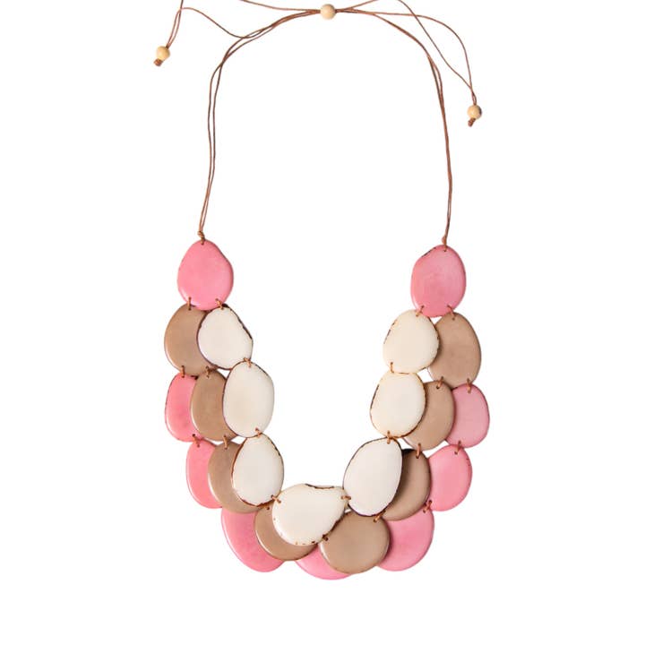 Organic Tagua Jewelry - Wholesale Kralen/parelketting - Amigas halsketting39