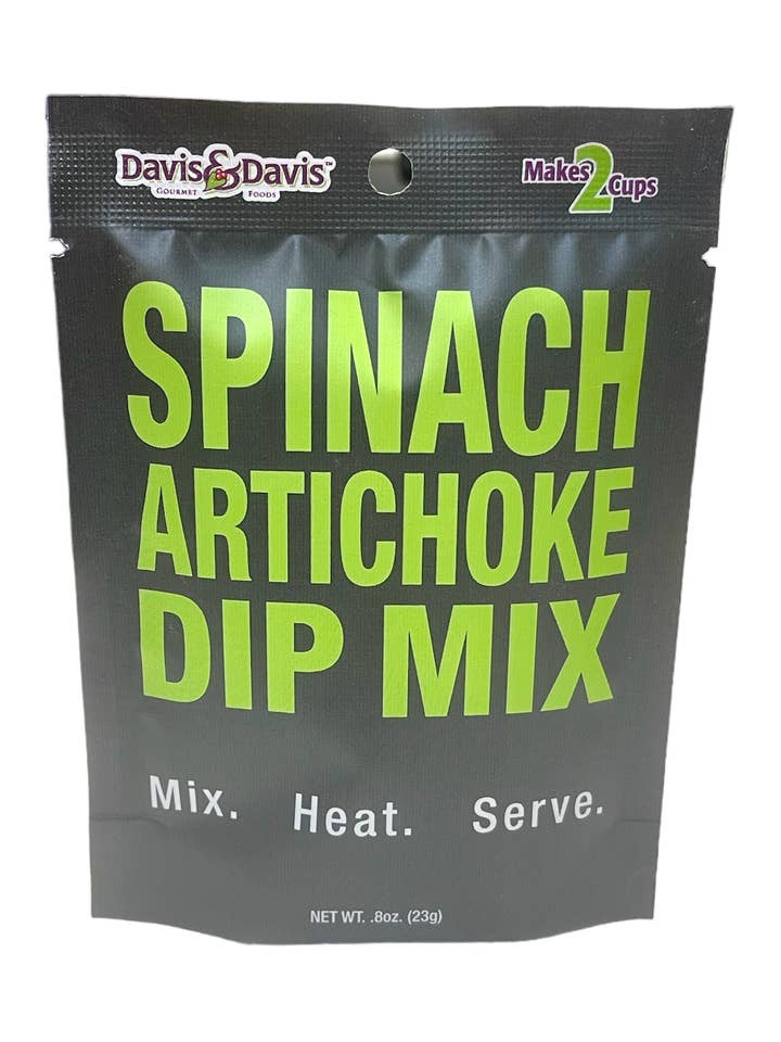 Spinach Artichoke Dip Mix for wholesale by Davis & Davis Gourmet Foods