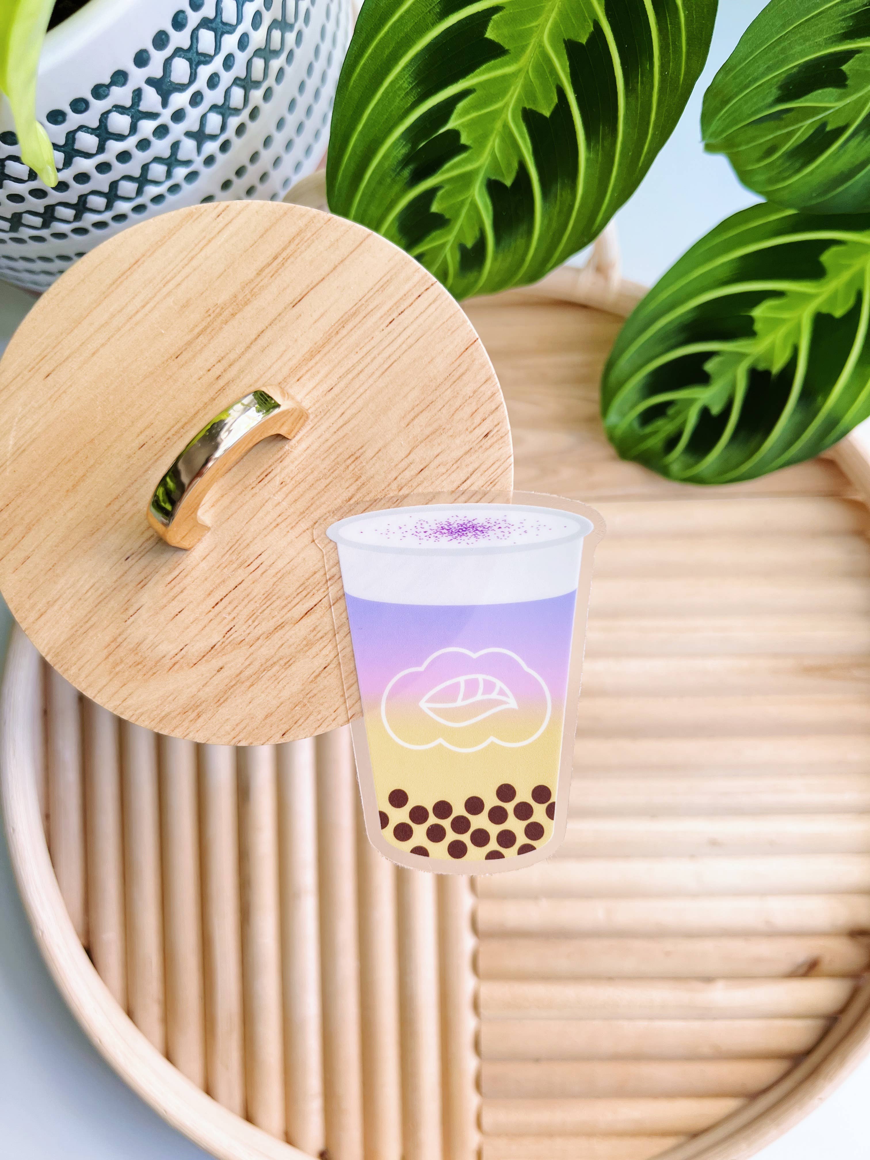 Matcha Paper Co. - Wholesale Sticker - Gradient Boba Clear Vinyl Stickers4