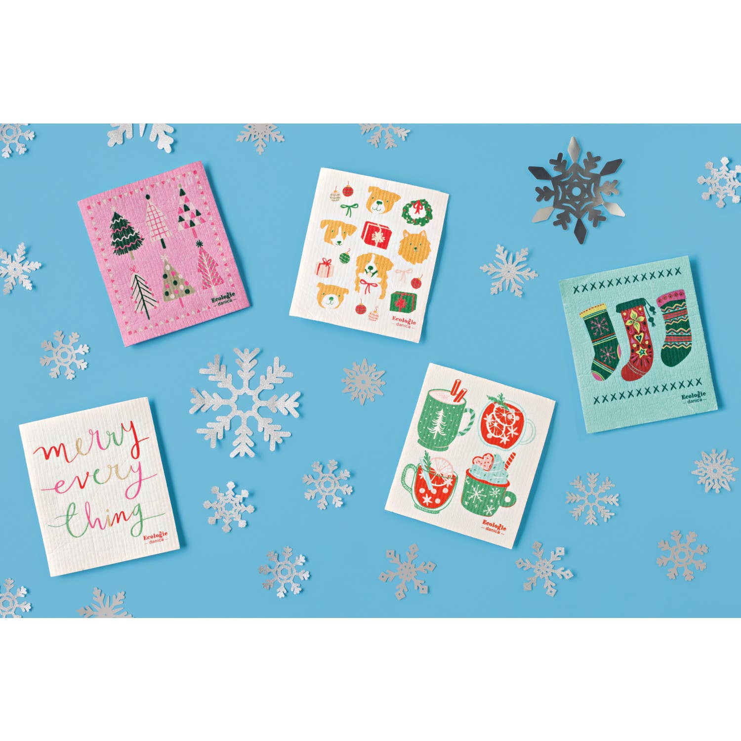 Ecologie - Vente Torchon - Torchon de Noël suédois Cozy Cups2