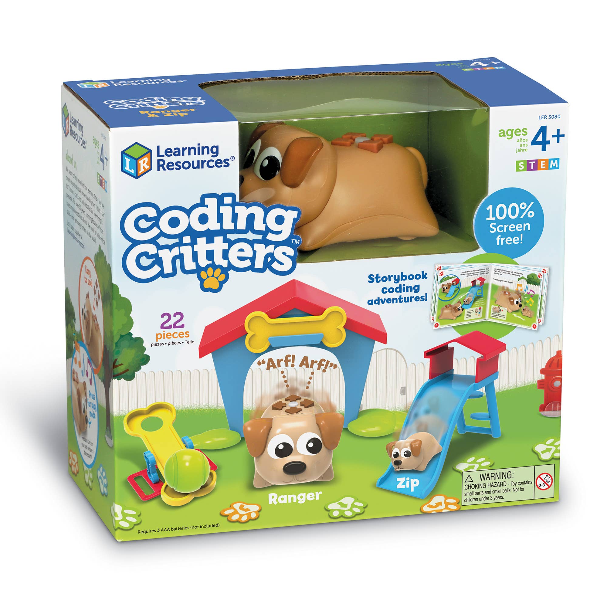 Learning Resources - Vente Lot de jouets – enfant - Coding Critters™ Ranger et fermeture éclair12