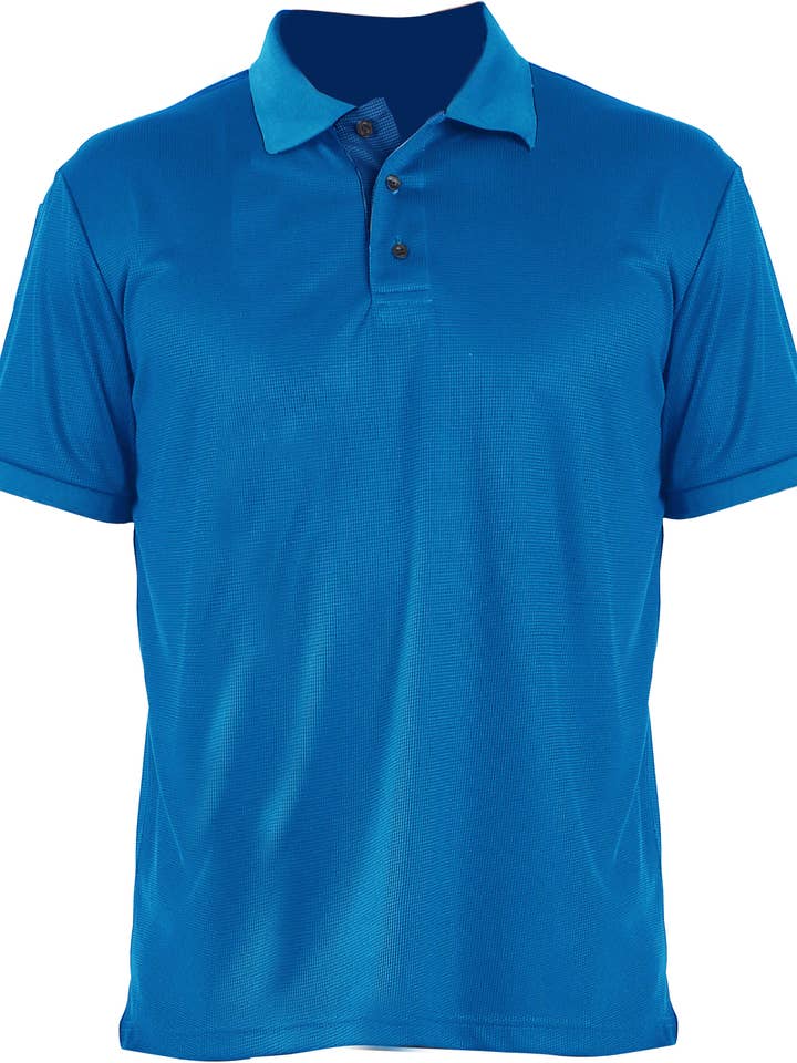 LeeHanTon Men's Short Sleeve Waffit Series Polo Shirt for wholesale by LeeHanTon