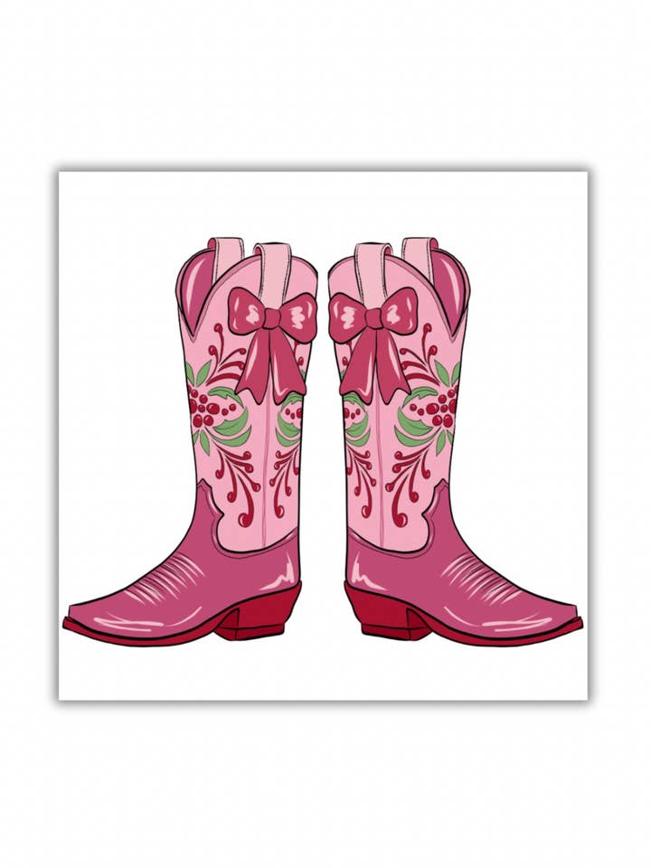 Holiday Boots Paper Party Napkins for wholesale by perk