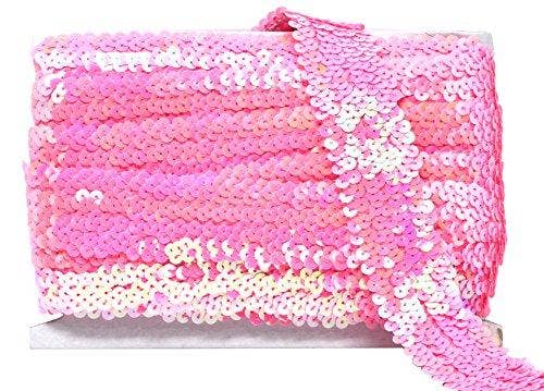 Mandala Crafts – Engroshandel Håndværk forsyninger – Mandala Håndværk Elastisk Paillet, Flad Glitter Stretch Bling Paillette Stof Bånd, Metallisk Applikation Trim Blonder til Kjole Pynt, Pandebånd24