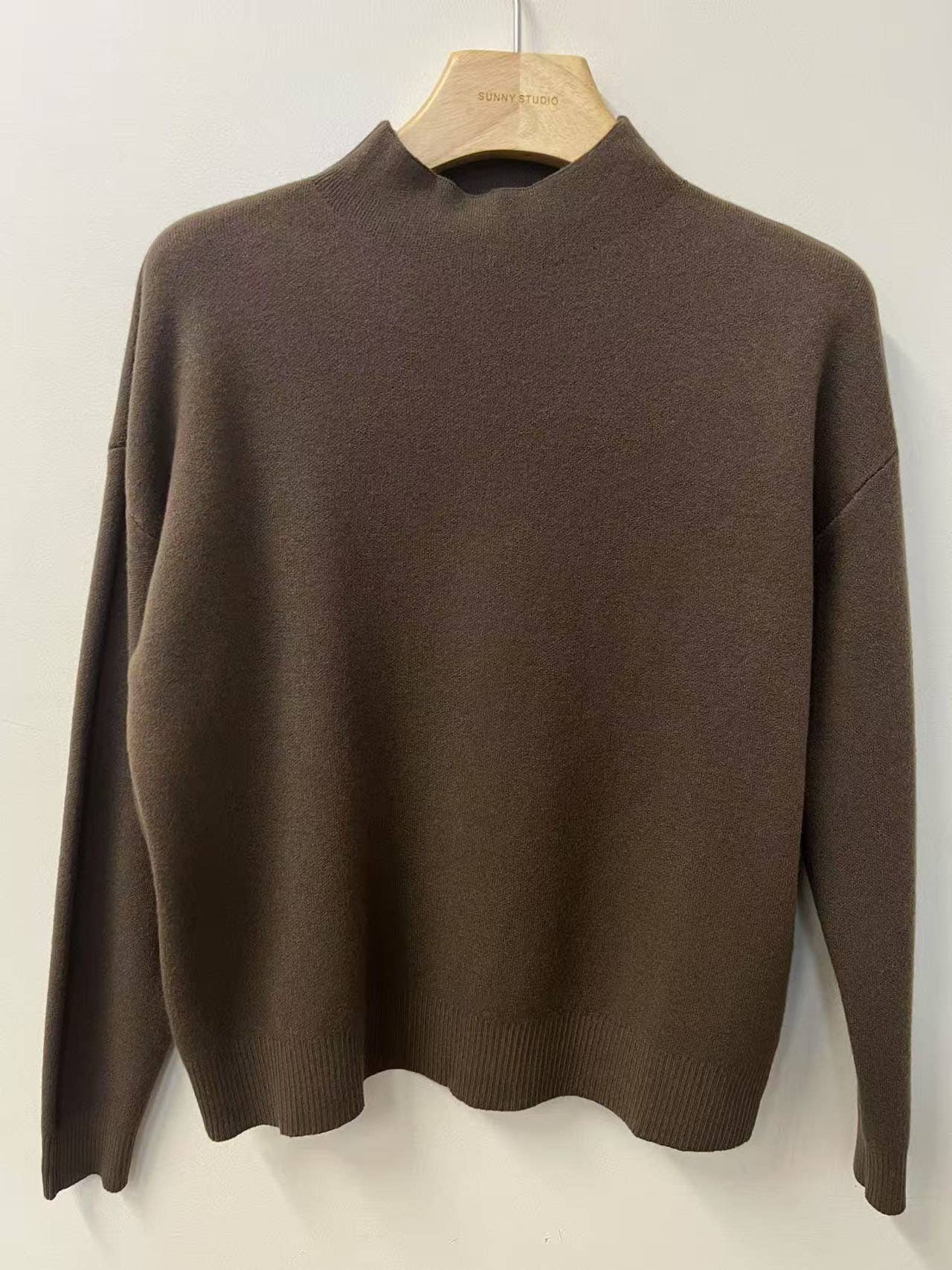 SUNNY STUDIO - Wholesale Knit Sweater - Women's - Women's high-neck pullover with long sleeves6