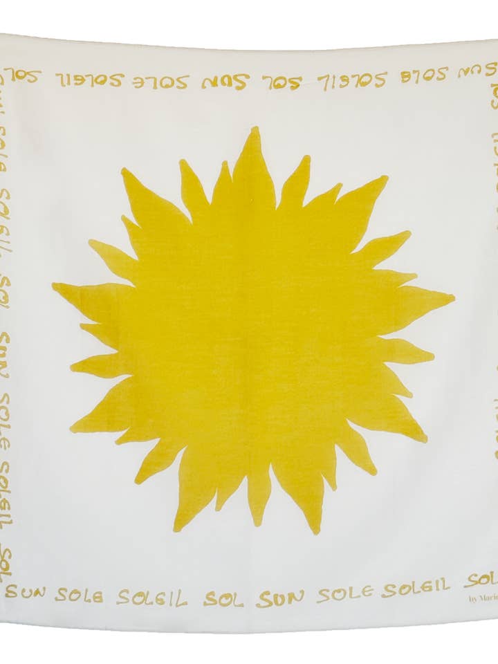 SUN silk/cotton bandana for wholesale by by Mariel