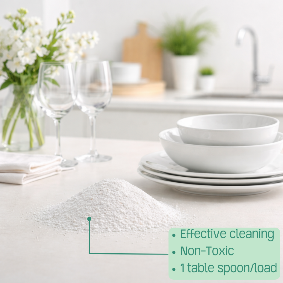 Green Llama - Wholesale Dishwasher Soap - Unscented Dishwasher Powder/Detergent Bulk 25Ib Box 756loads4