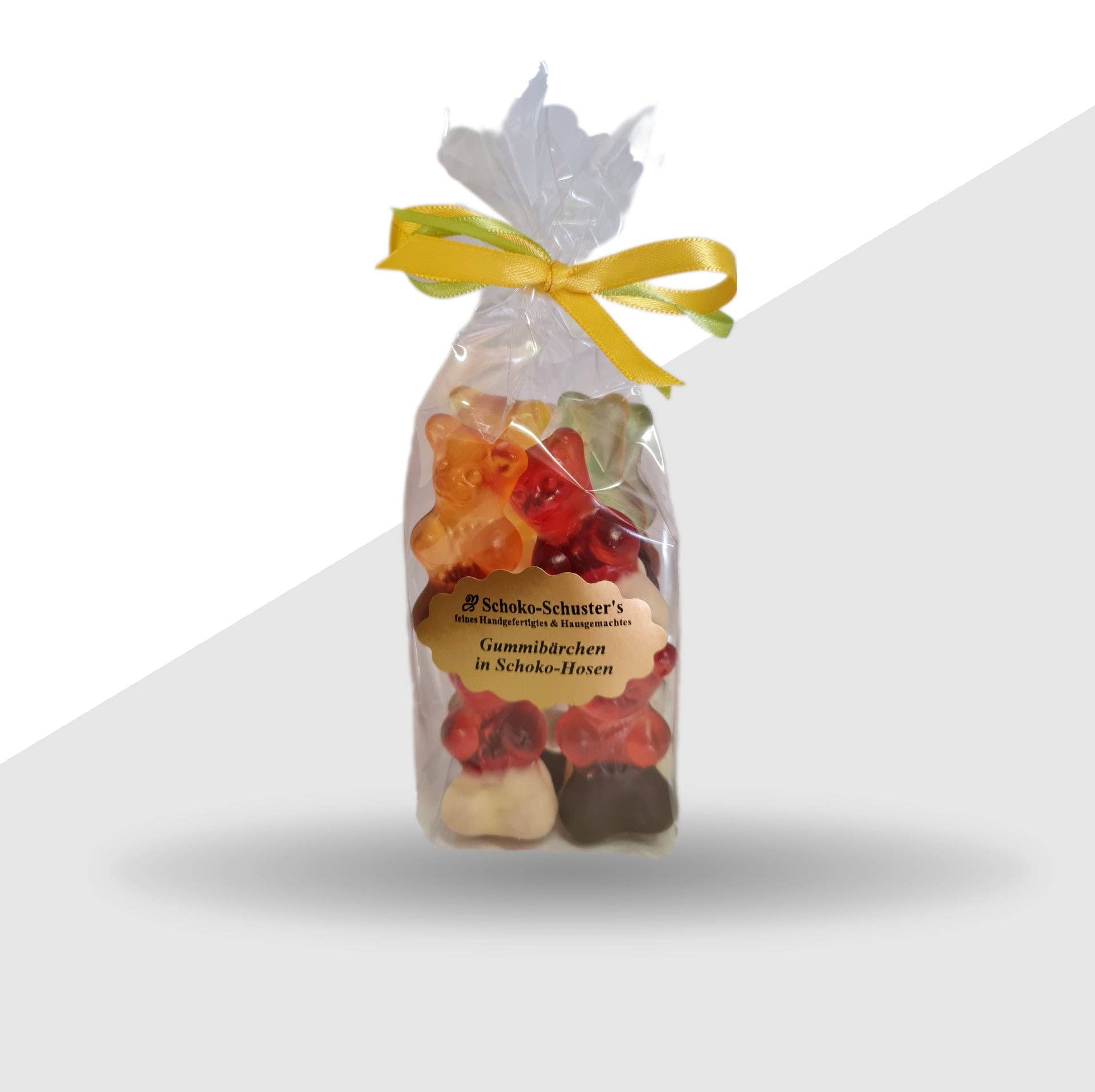 Schoko-Schuster - Wholesale Gummy - Gummy bears in chocolate pants1