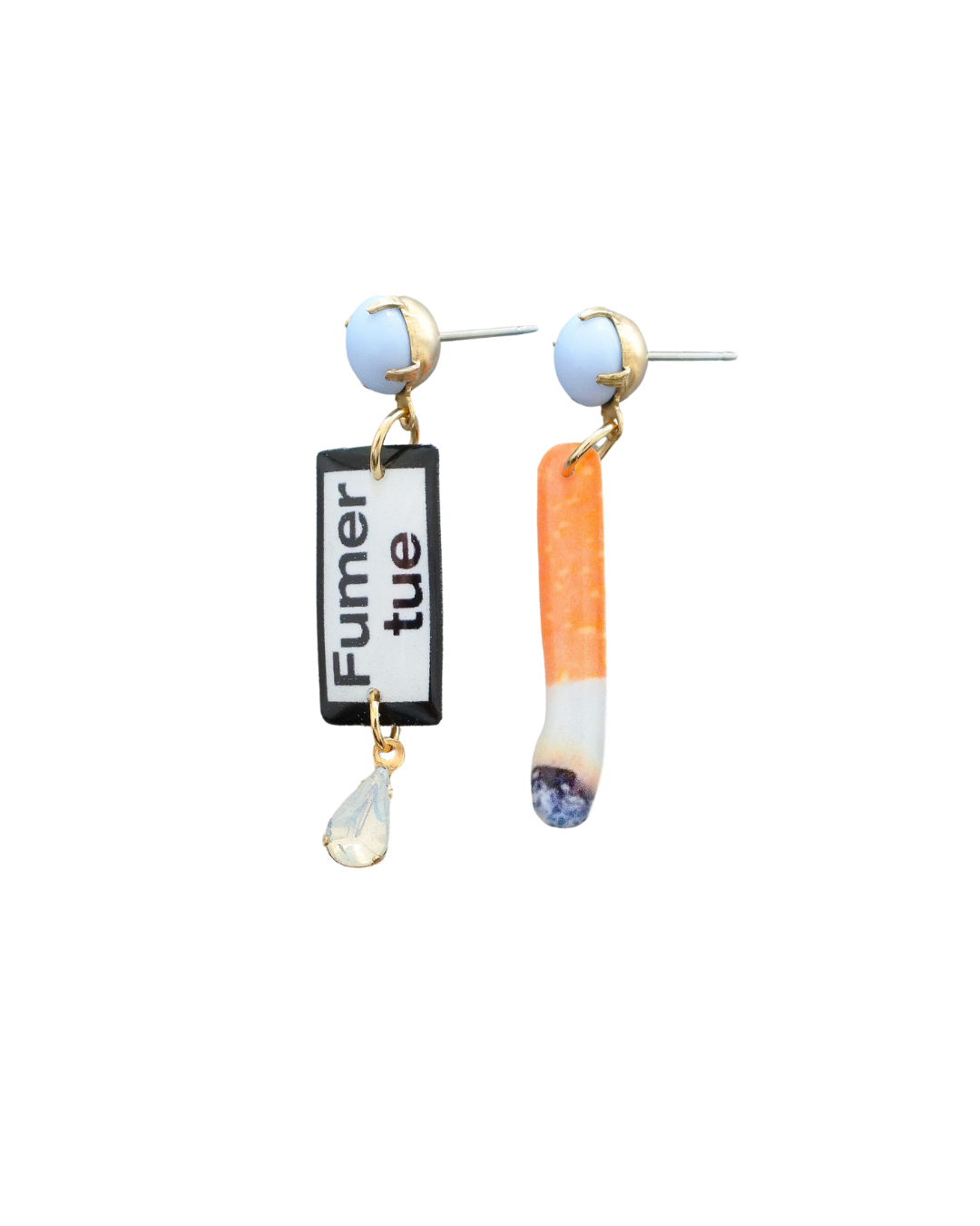 Haricot Vert - Wholesale Dangle Earrings - smoking kills dangle set0