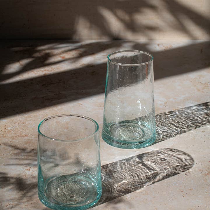 Maison Berber - Wholesale Drinking Glass/Cup - Moroccan Beldi Glasses Set of 6 - Clear 1