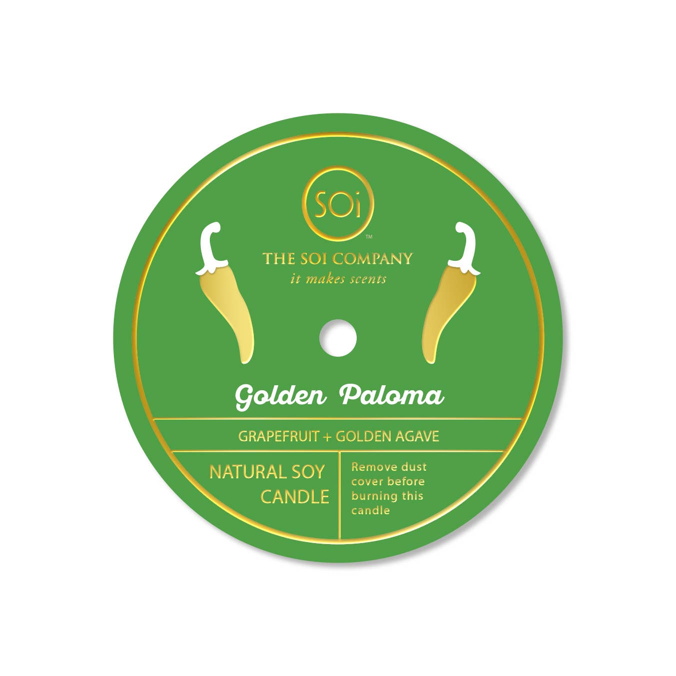 The SOi Company - Wholesale Pot/gevulde kaars - Golden Paloma geurkaars 340 g met gele peperconfetti1