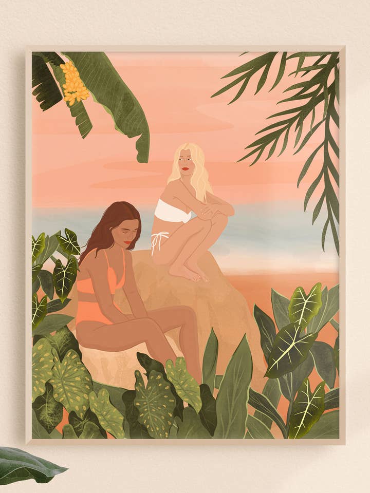 Besties Kunstdruck für den Großhandel von Illustrations Its Funny Howww Inc