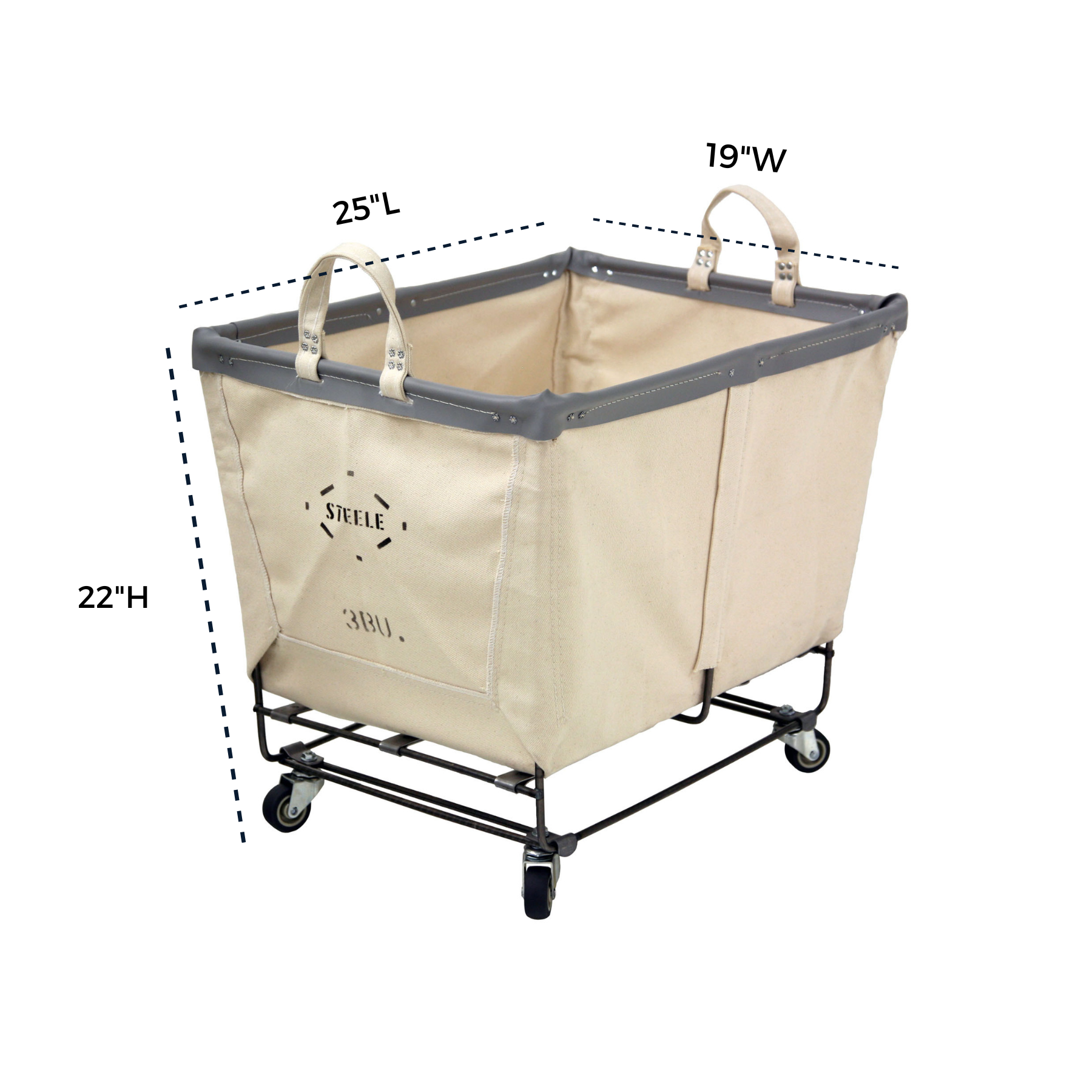 Steele Canvas Basket Corp. - Wholesale Laundry Basket - Canvas Small Truck - 3 Bu12