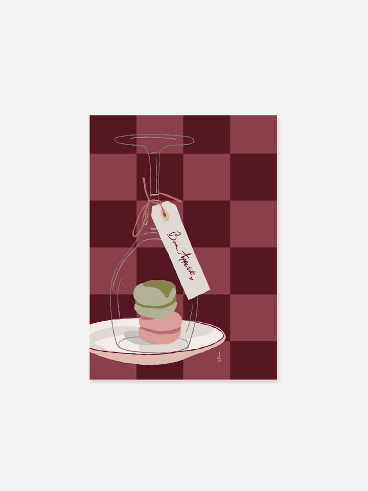 Affiche Party macarons pour la vente par Studio Blits