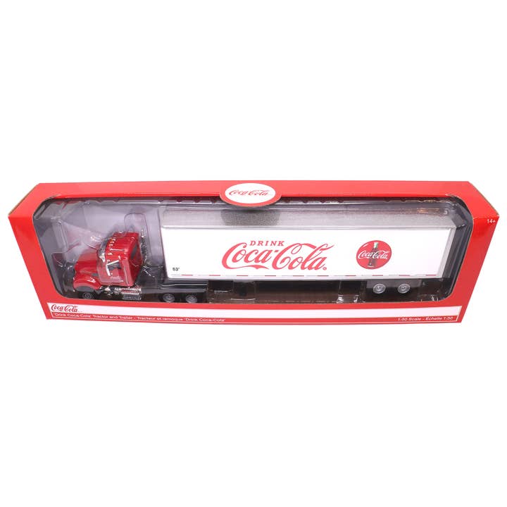 Motor City Classics, Inc. - Wholesale Decorative Tabletop Object - 1:50 Scale Coca-Cola 53' Tractor Trailer Diecast Model1