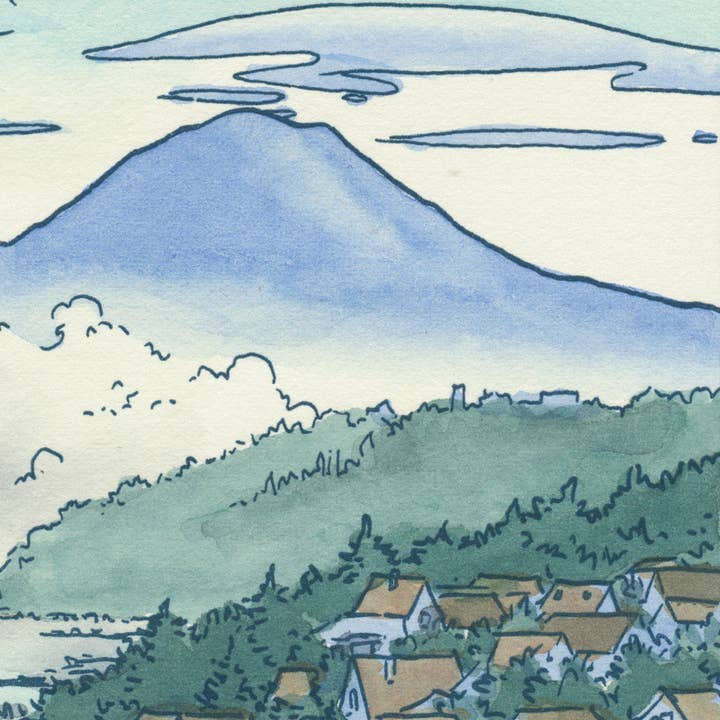 Morning Fog giclée print for wholesale by Anagram Press