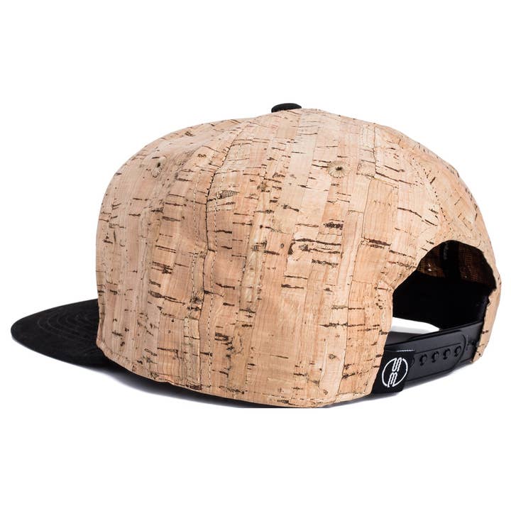 Blackskies - Wholesale Flat-brimmed cap – Men's - Nature Snapback Cap - Cork-Suede3
