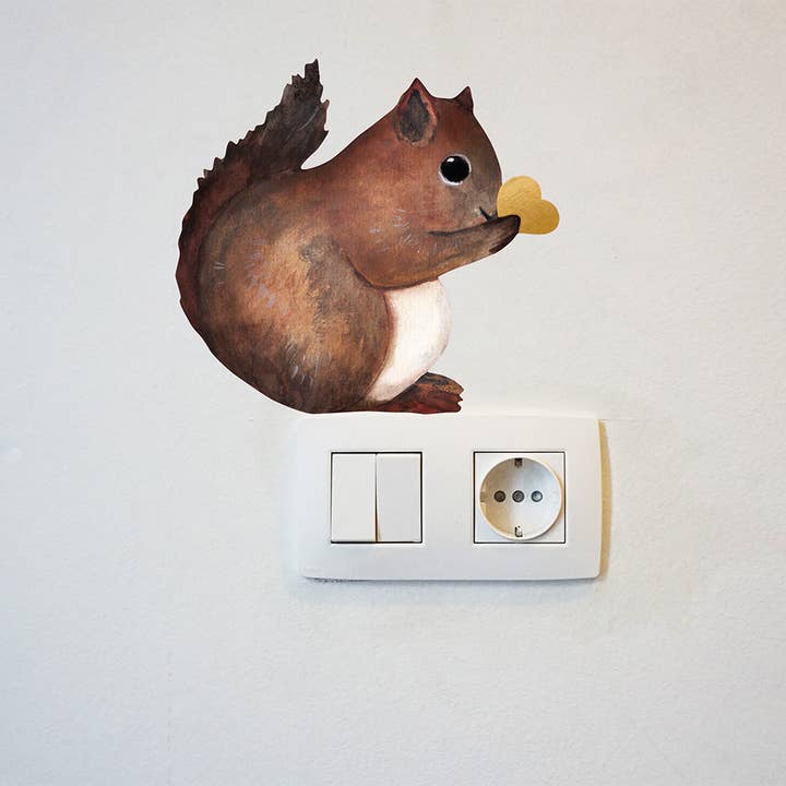 Lotte Drouen - Wholesale Wall Decal/Stickers - Wall sticker squirrel1