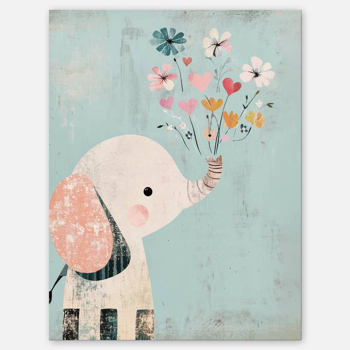 Baby elephant - A2 greeting card for wholesale by Paper Slam