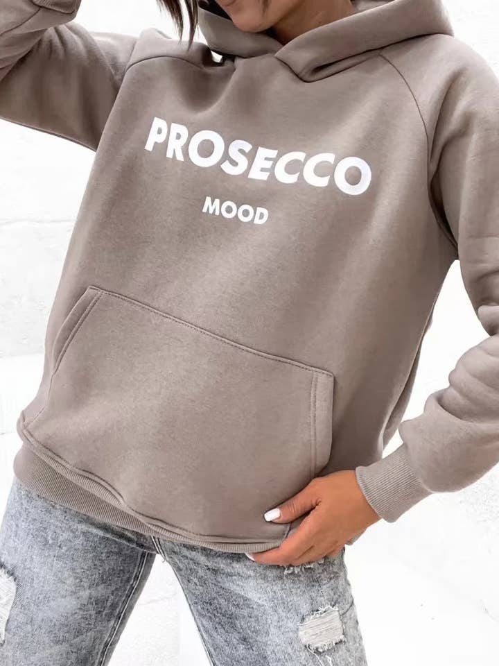 Prosecco Mood Hoodie - 8707 for wholesale by ESTEE BROWN