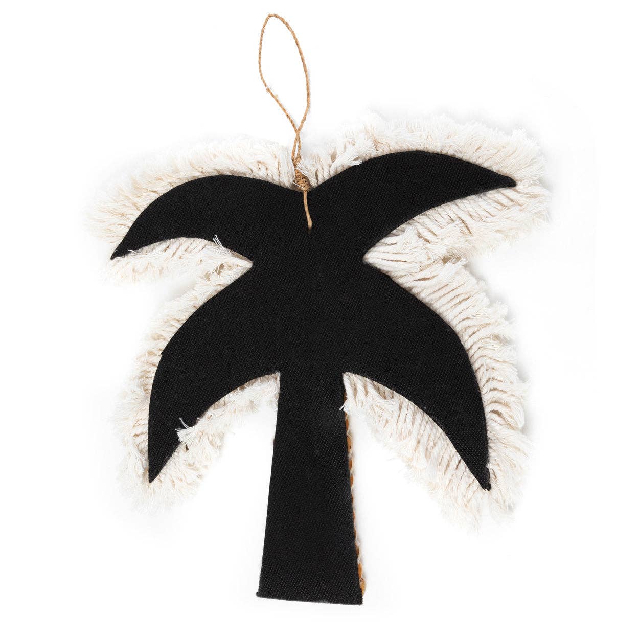 Bazar Bizar Living - Wholesale Decorative Tassel/Wall Drop - The Cotton Shell Palm Tree - White Natural4