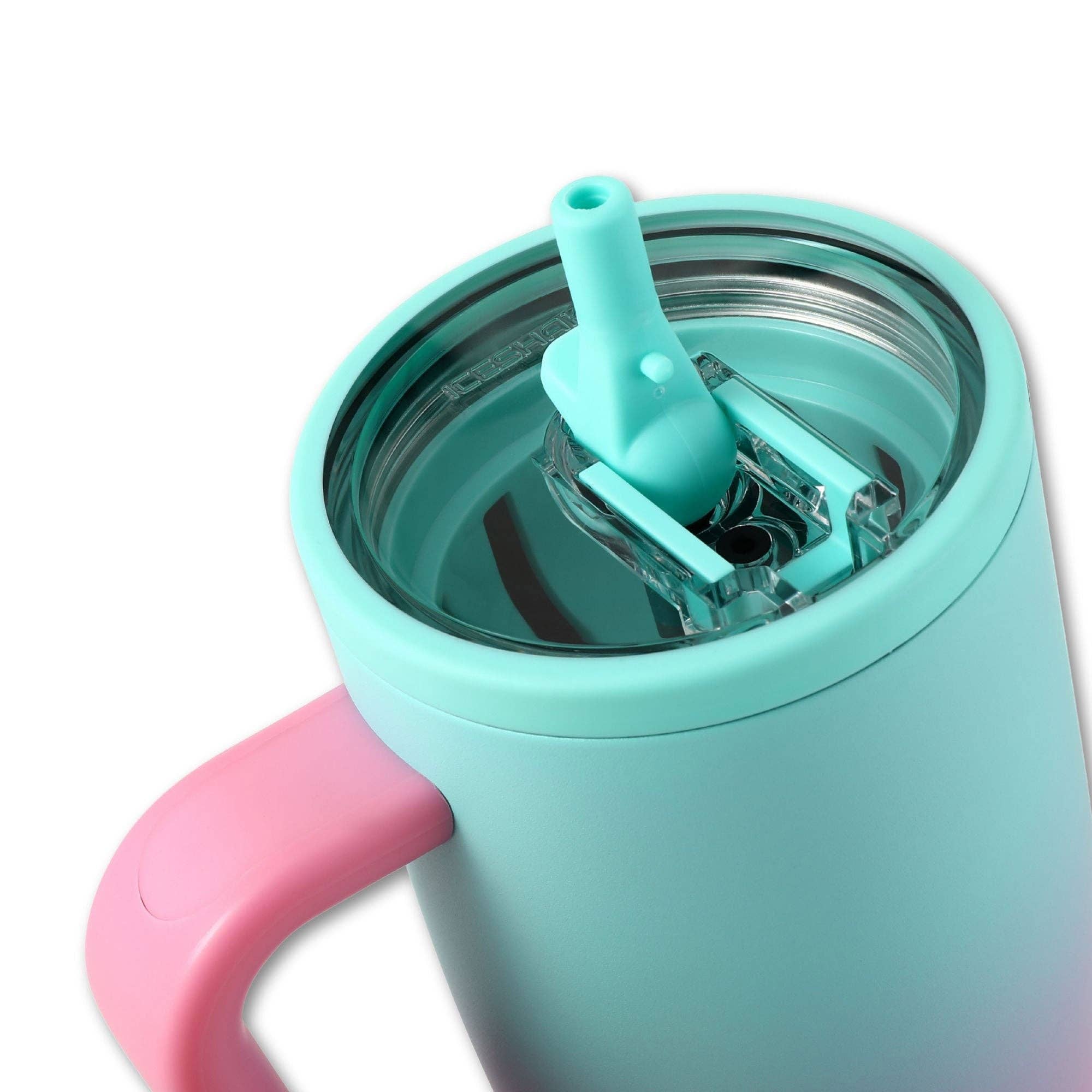 Ice Shaker - Vendita all'ingrosso Bicchiere/tazza termica - Borraccia Shaker Serie Legend 40oz - Menta Rosa Ombre1