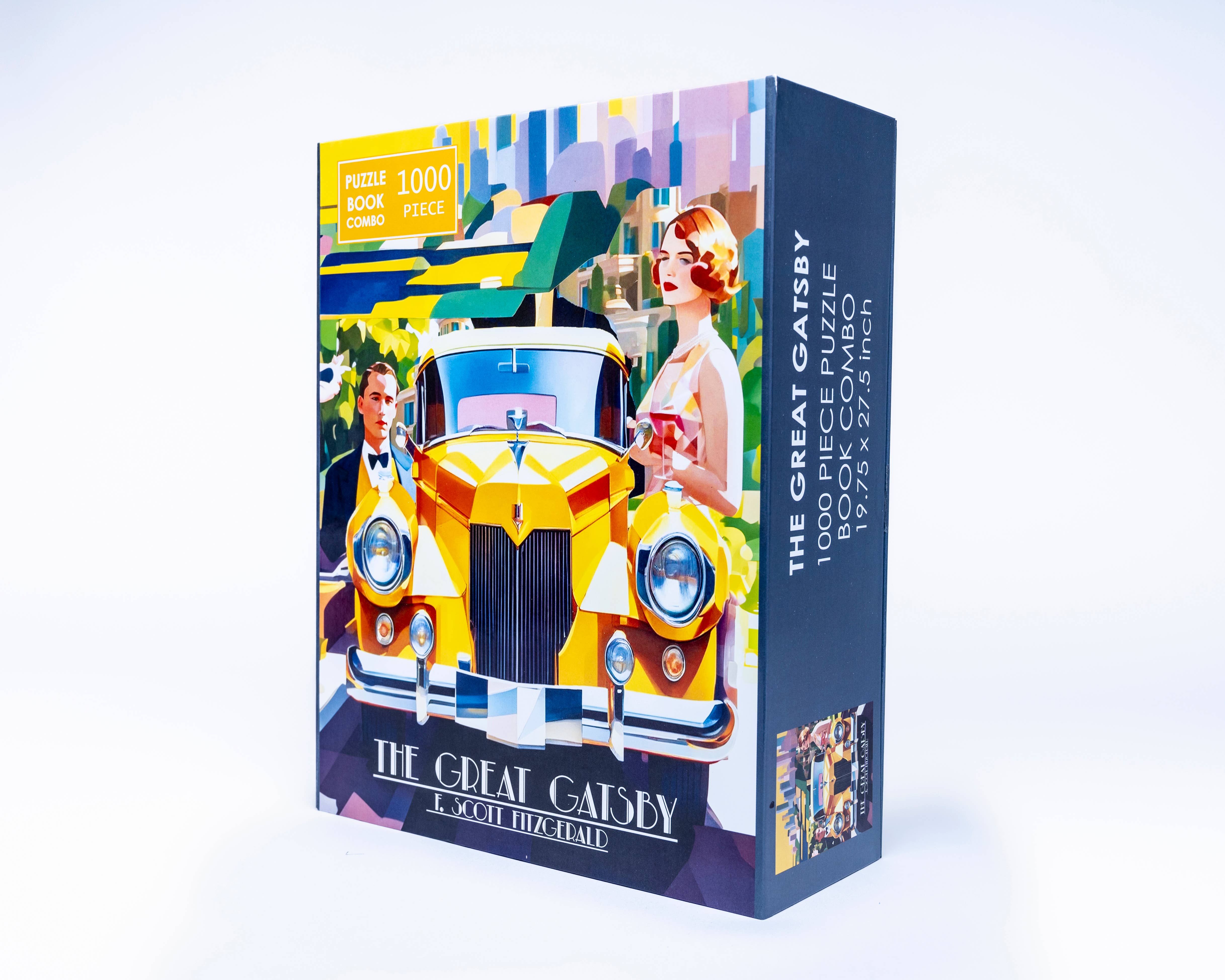 Bookworm Puzzle - Wholesale Puzzle - Adult - The Great Gatsby 1000 Piece Puzzle Book Set Puzzle Gift1