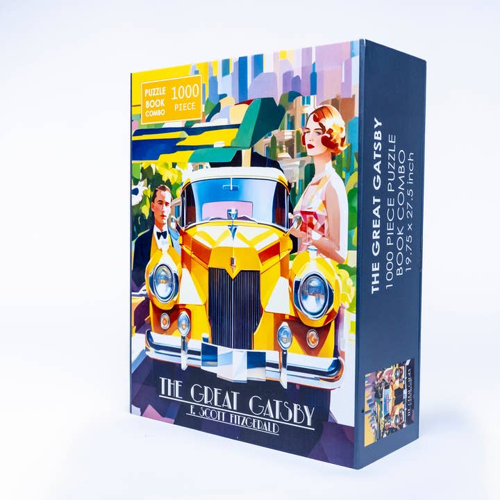 Bookworm Puzzle - Wholesale Puzzle - Adult - The Great Gatsby 1000 Piece Puzzle Book Set Puzzle Gift1
