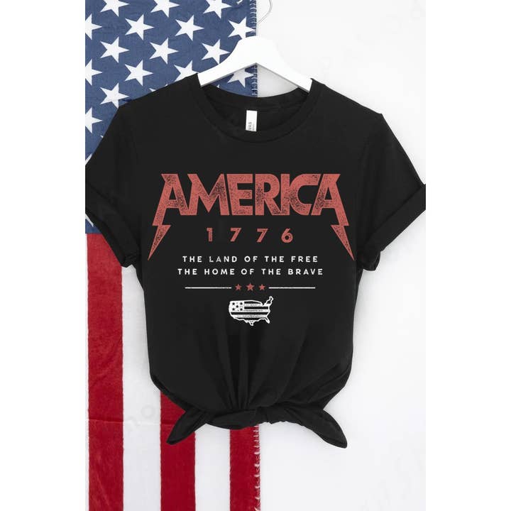 AMERICAS SWEETHEART WASHED GRAPHIC TEE for wholesale by HRTandLUV