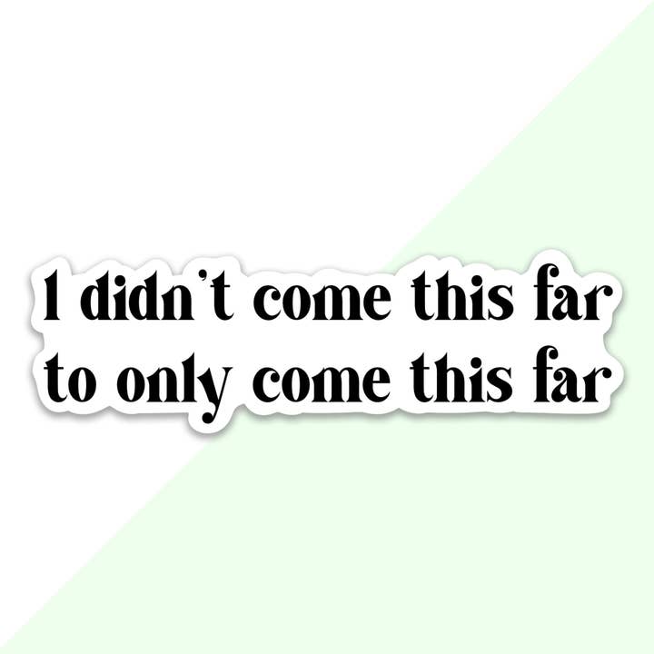 Je ne suis pas venu jusqu'ici pour seulement coller des autocollants. pour la vente par Frog Beary