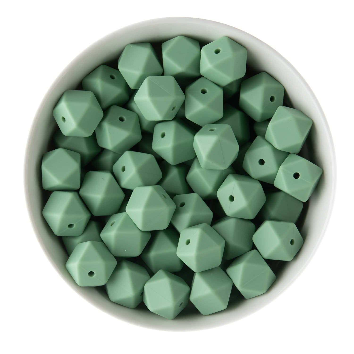 Cara & Co Silicone Craft Supply – wholesale Beads – 14mm Hexagon Silicone Beads35