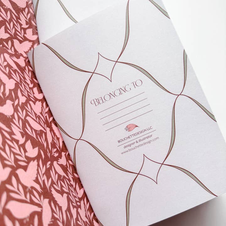 BOUCHETTE & CO. LLC - Wholesale Journal/Diary - FLORAL NOTEBOOKS | Witchwood Fern - Set of Two 5x73