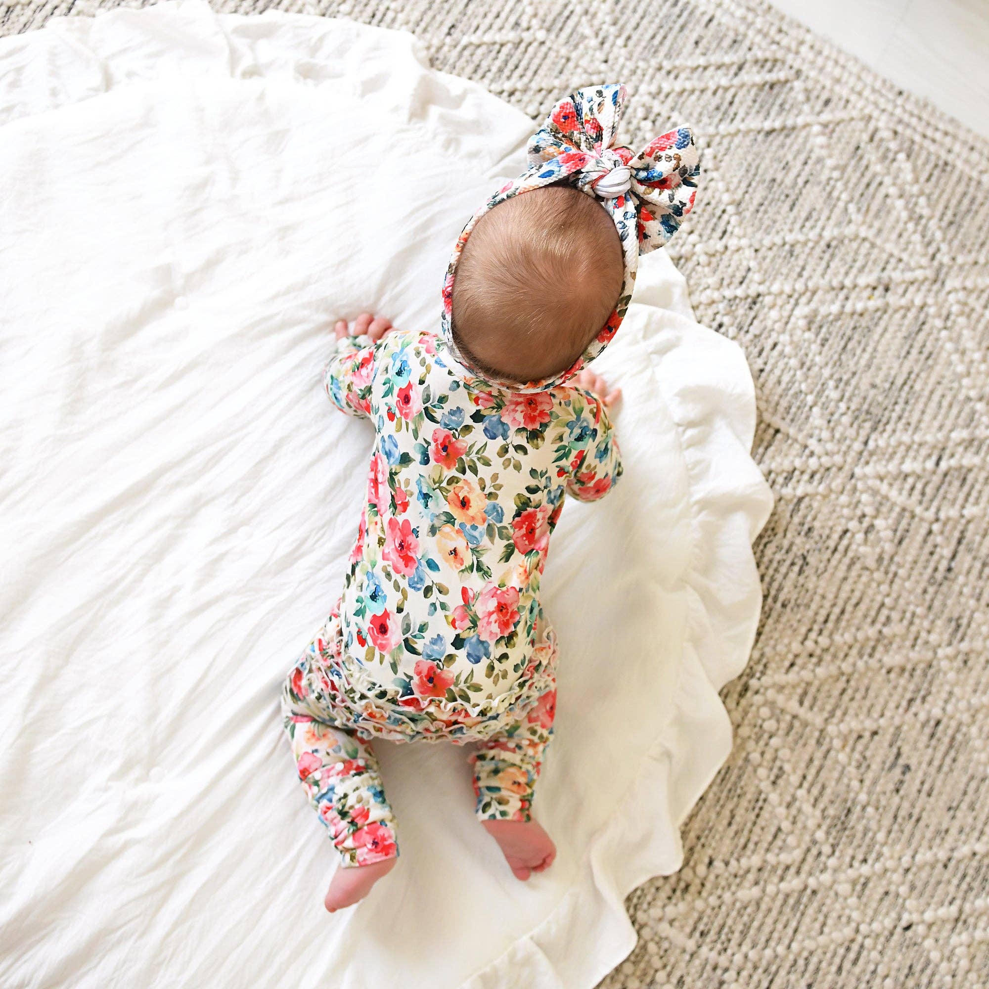 Gigi and Max - Wholesale Jumpsuit - Baby - Nayeli RUFFLE ZIP Bamboo One Piece Floral Baby Clothing11