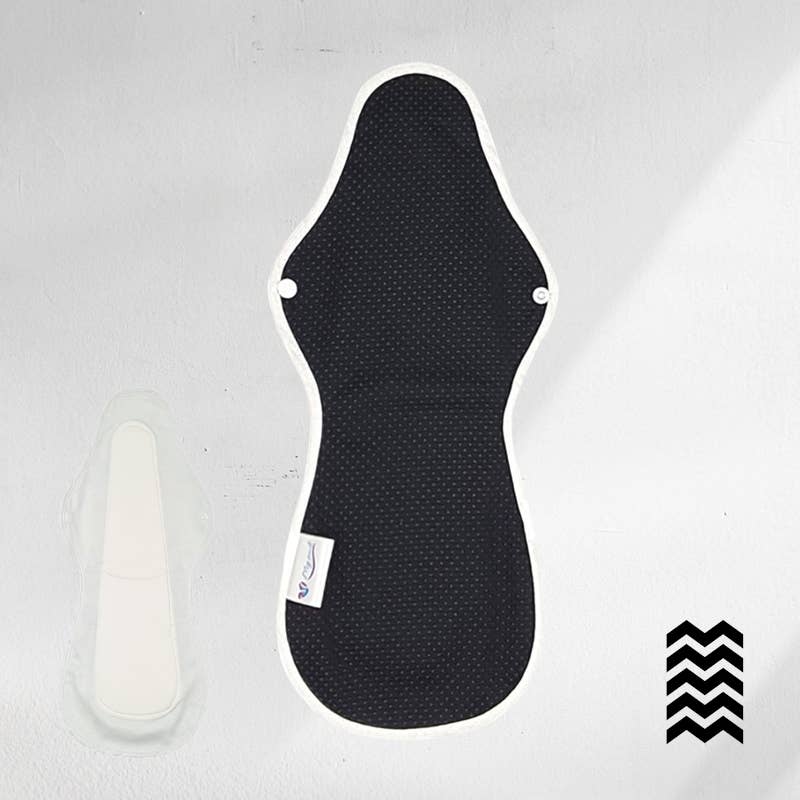 EcologiQ - Wholesale Menstrual Pad/Liner - 1 washable sanitary pad (XL Range) - Abundant flow2