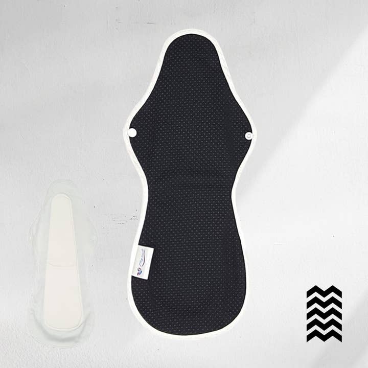 EcologiQ - Wholesale Menstrual Pad/Liner - 1 washable sanitary pad (XL Range) - Abundant flow2