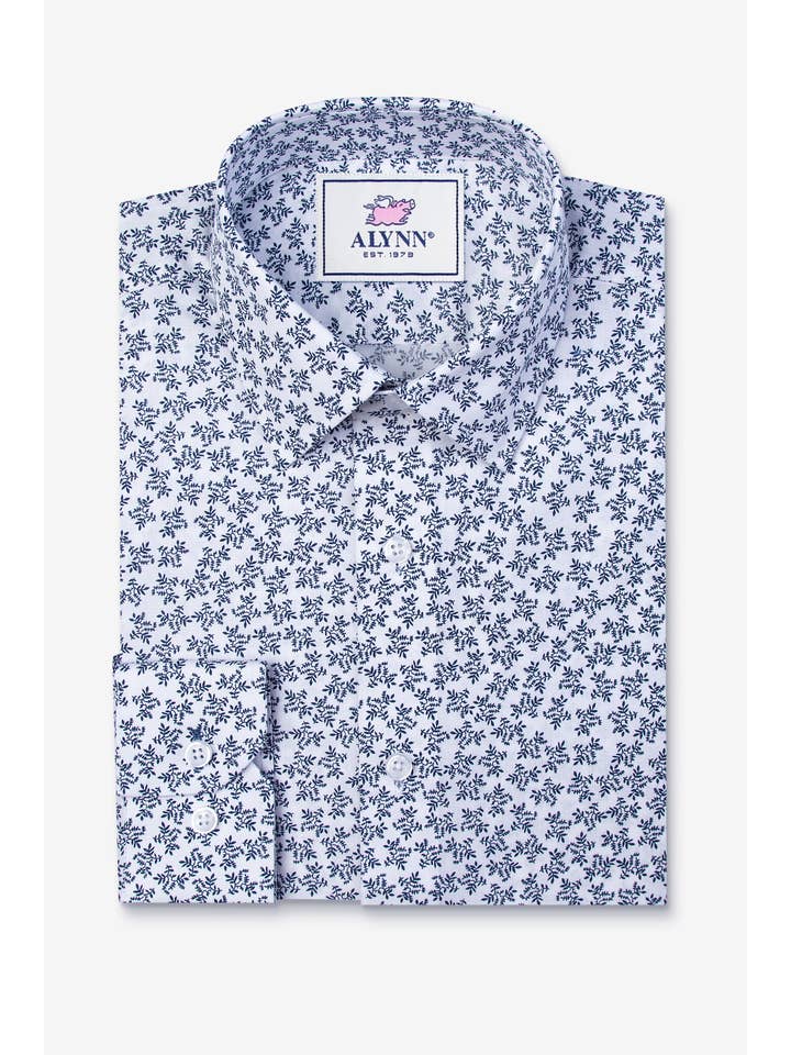 Alynn - Venta al por mayor Camisa con botones - Hombre - Camisa de Vestir Brooks Floral Clásica de Ajuste Suelto de Alynn0